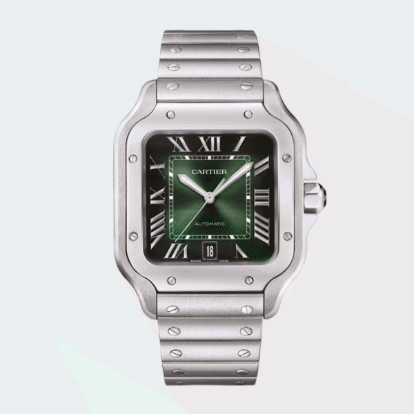 까르띠에 산토스 40mm 라지 그린다이얼