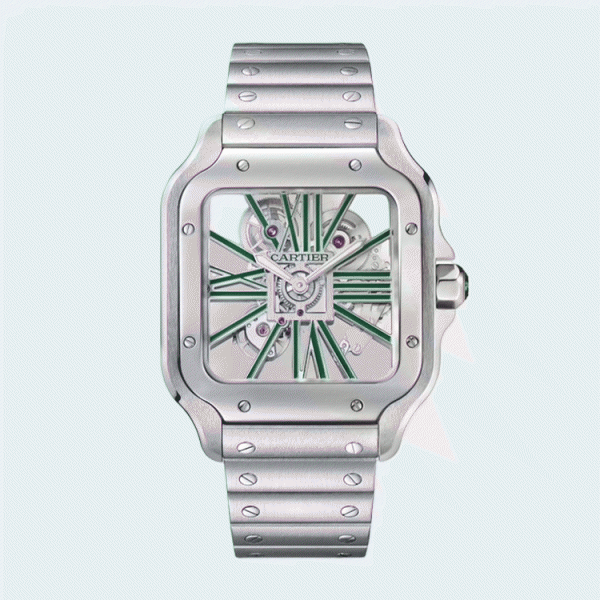 까르띠에 산토스 40mm 라지  9611 그린칼리버