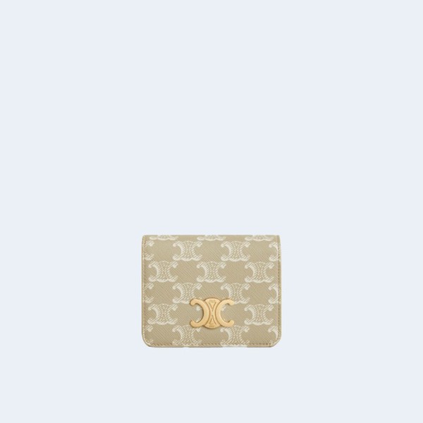 CELINE 셀린느 컴팩트 월렛 트리옹프 캔버스 그레지 ▶매장가-89만원◀