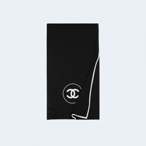 샤넬 CC로고 캐시미어 블랙 스카프