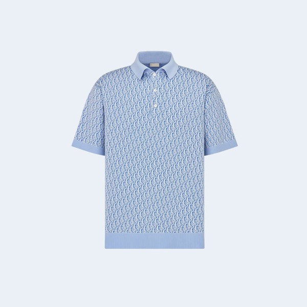 디올 오블리트 카라티셔츠 블루