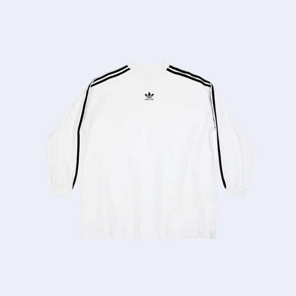 발렌시아가 x 아디다스 긴팔 티셔츠 화이트