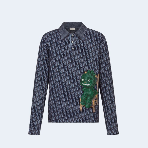 디올 앤 오타니 워크샵 롱 슬리브 카라티셔츠