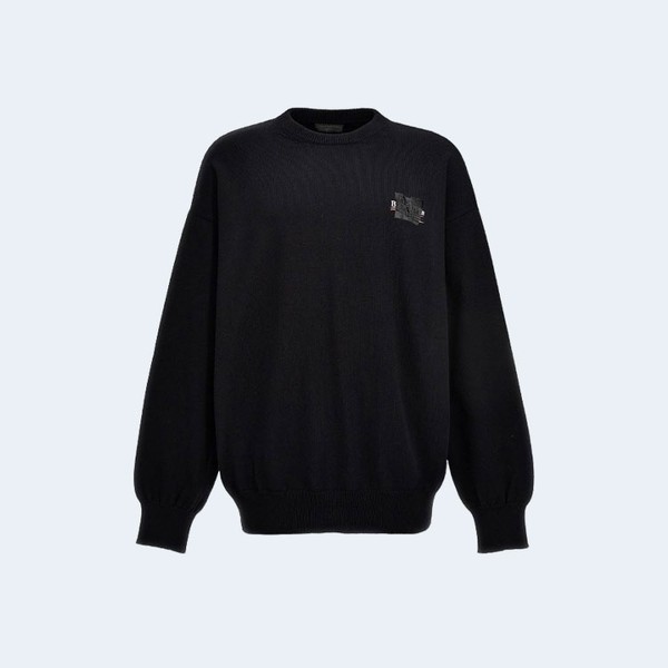 발렌시아가 21fw 컬리지 코튼 니튼탑 긴팔 티셔츠