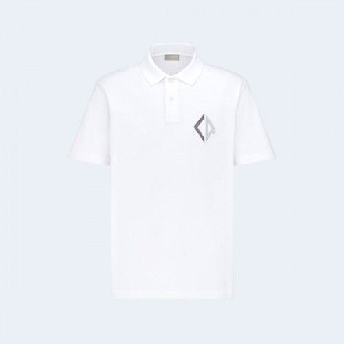 디올 로고 자수 카라티셔츠 화이트