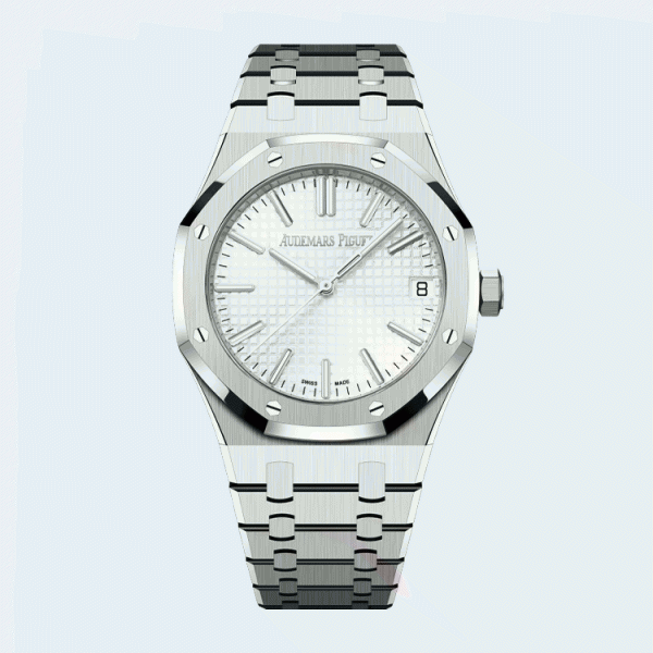 오데마피게 로얄오크 15500 화이트 다이얼