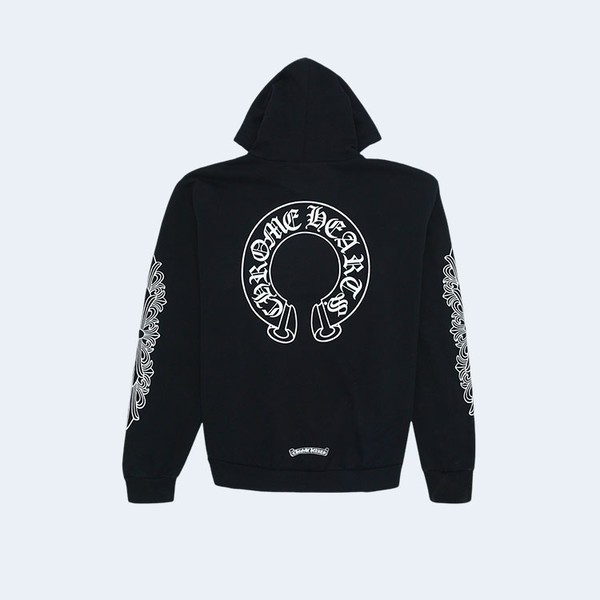 CHROME HEARTS 크롬하츠 홀스슈 플로랄 후드 블랙 ▶매장-105만원◀