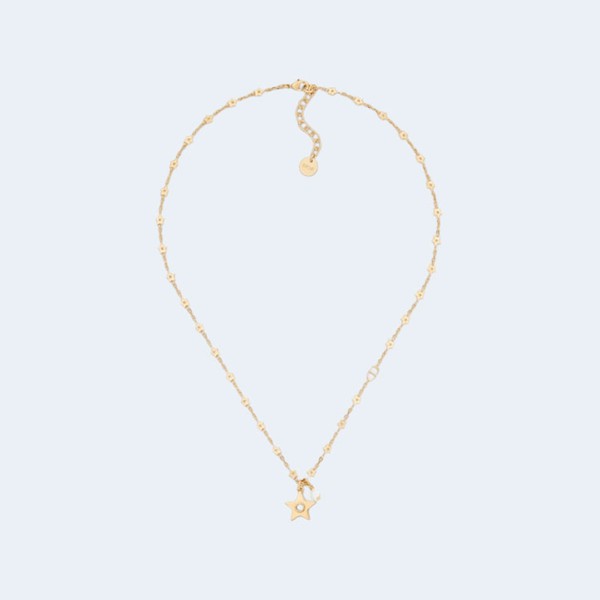 디올 스타 화이트 펄 목걸이