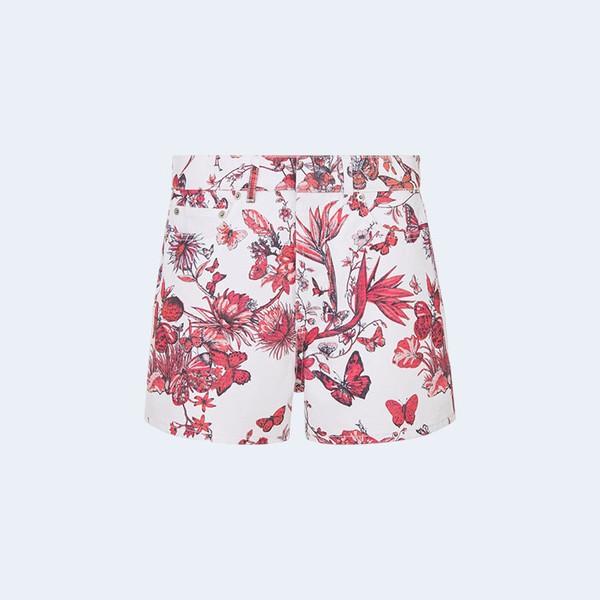 디올 토일 드 주이 멕시코 화이트 데님 쇼츠