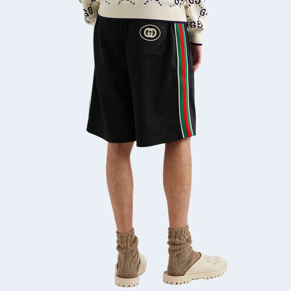 구찌 스트레이트레그 웨빙 테크 쇼츠