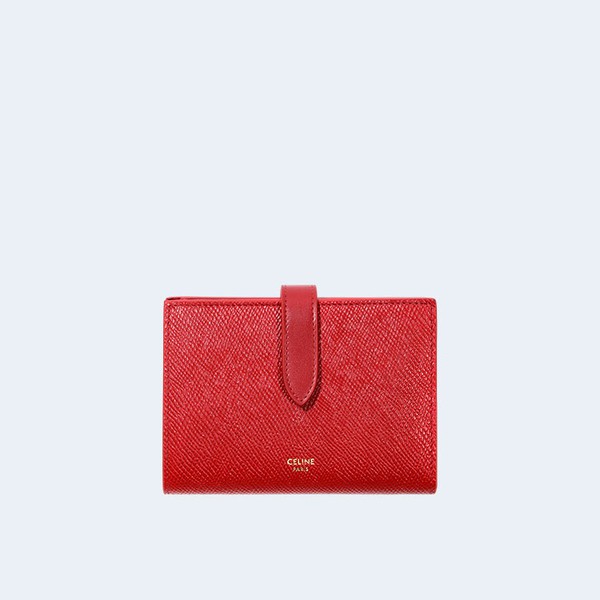 셀린느 미디엄 스트랩 지갑 레드