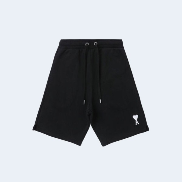아미 스몰 하트 로고 쇼츠 블랙