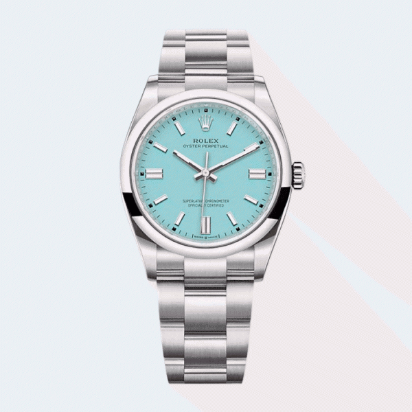 롤렉스 오이스터 퍼페츄얼 36mm 더콰이즈 블루