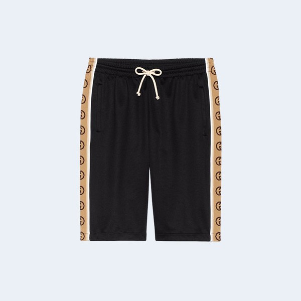 구찌 루즈 테크니컬 G 라인 쇼츠 블랙