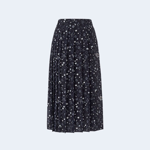 펜디 크레이프 드 신 스커트