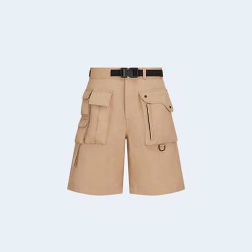 디올 카고 버뮤다 코튼 블렌드 쇼츠 베이지
