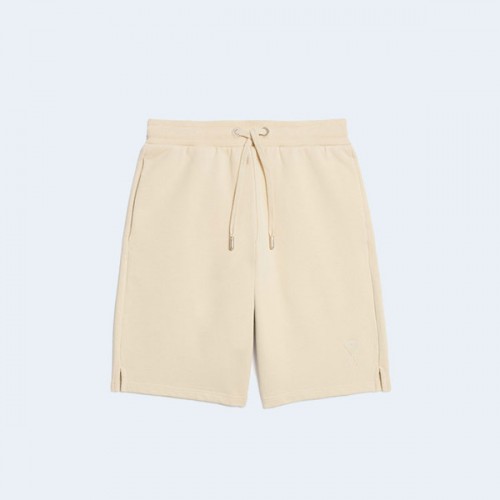 아미 스몰 하트 로고 쇼츠 베이지