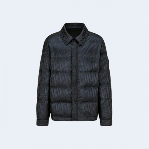 디올 오블리크 네이비 퀄트 자켓