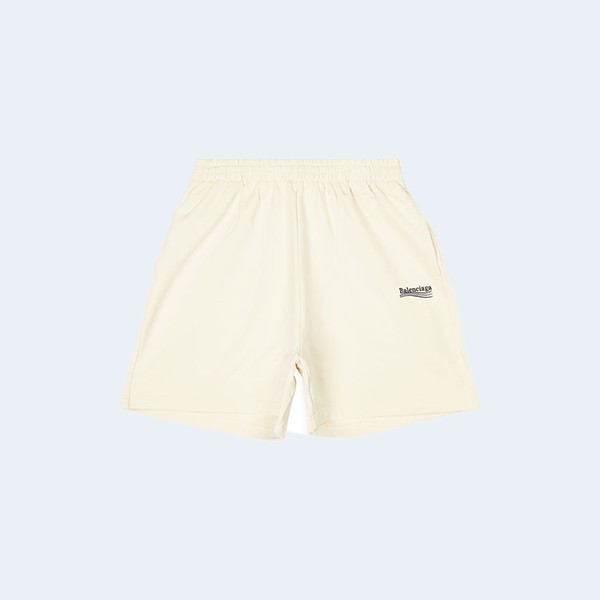 발렌시아가 로고 프린트 트랙 쇼츠