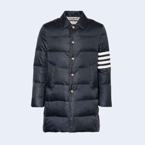 톰브라운 4-바 나일론 다운 코트