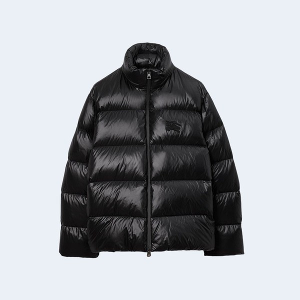 버버리 나일론 푸퍼 자켓 블랙