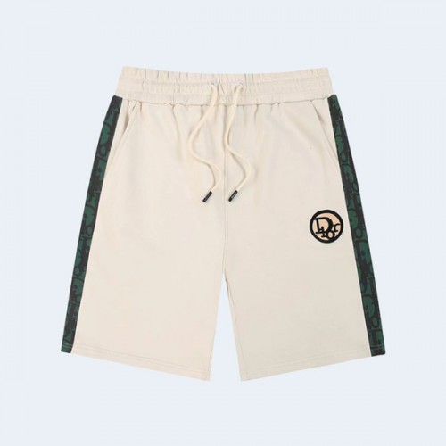 디올 그린 스트라이프 버뮤다 쇼츠 베이지