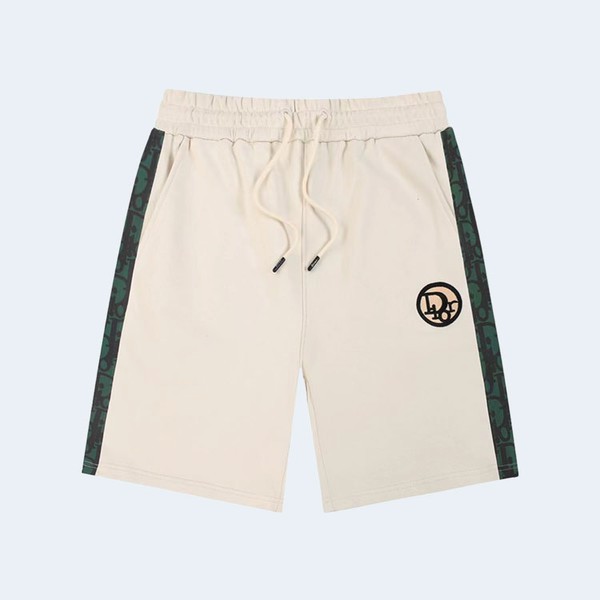 디올 그린 스트라이프 버뮤다 쇼츠 베이지