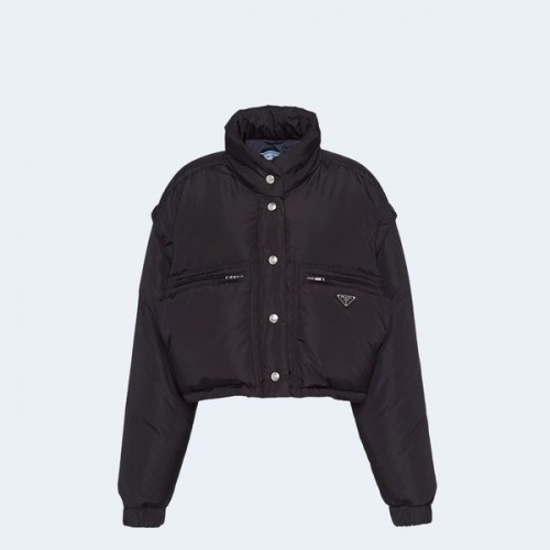 PRADA 프라다 크롭 리나일론 다운 점퍼 패딩 자켓 ▶매장-405만원◀