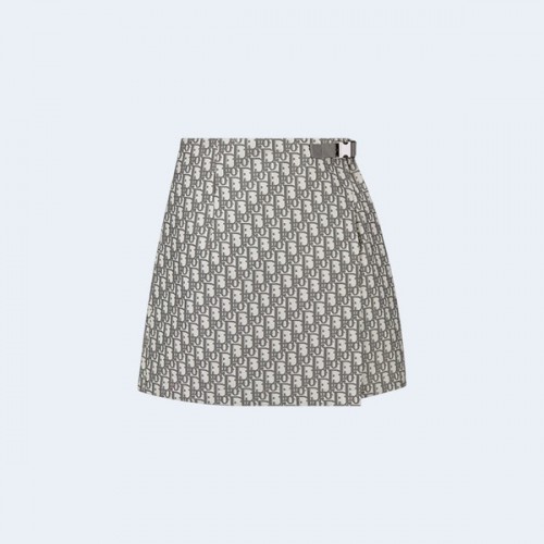 디올 오블리크 태피터 자카드 스커트팬츠