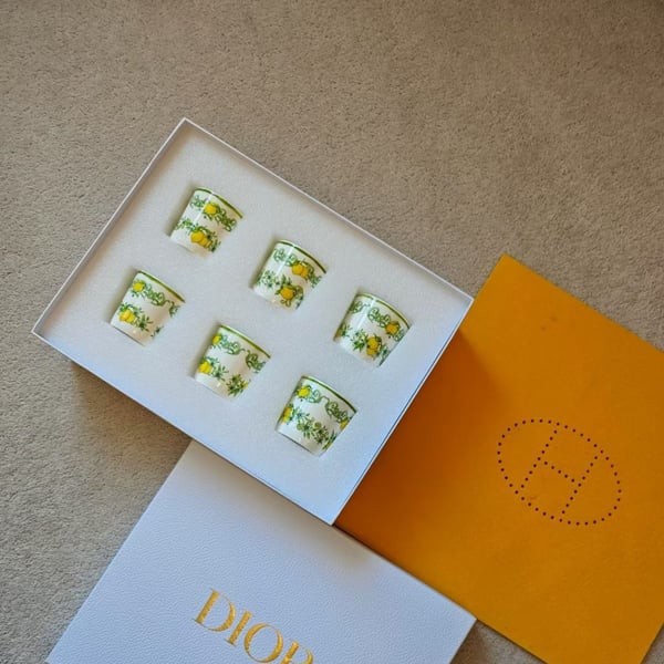 DIOR 디올 메종 프레쉬 레몬 컵 세트 6PCS (6인)▶매장-180만원대◀