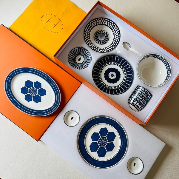 HERMES 에르메스 BLEUS D'AILLEURS 식기 세트 40PCS (8인)▶매장-2048만원대◀